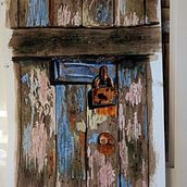 My project for course: Watercolour Texture Masterclass. Garage door near my house. . Fine Arts, Painting, and Watercolor Painting project by micheledashwood - 11.06.2024