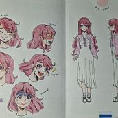 Mi proyecto del curso: Creación de personajes manga. Un progetto di Character design, Illustrazione tradizionale, Fumetto e Manga di Nayleens Varas Moya - 11.11.2024