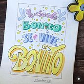 Mi proyecto del curso: Lettering en acuarela a todo color. H, Lettering, Lettering, and Watercolor Painting project by Esther A P - 08.07.2023