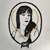 Mijn project van de cursus: Creëer modern linoleumdrukwerk Ein Projekt aus dem Bereich H, werk, Bildende Künste, Traditionelle Illustration, Prägung und Illustration mit Tinte von Eefje Nellen - 11.11.2024