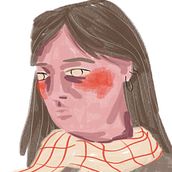 Illustration of a fictional character. Projekt z dziedziny Ilustracja c i frowa użytkownika Dominika Pavlickova - 12.11.2024