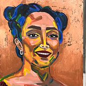 My project for course: Portrait Painting with Oil: Explore Light and Shade. Un projet de Beaux Arts, Peinture à l'huile , et Peinture de Honeye Hojabrosadati - 29.01.2024