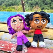 Mi proyecto del curso: Amigurumis: personas tejidas a crochet. Un proyecto de Amigurumi, Artesanía, Crochet, Tejido, Diseño textil y Diseño de juguetes de Gyssell Rodriguez - 10.11.2024