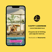UX Writing: Happy Address. Un proyecto de Cop, writing, Diseño de apps, Diseño de la información y UX / UI de RESONANTE - 13.11.2024