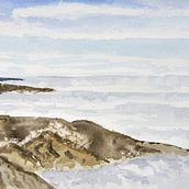En la cumbre. Un proyecto de Pintura a la acuarela, Dibujo artístico y Bellas Artes de Jose joaquin Sanchez - 03.06.2024