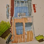 My project for the course. Un projet de Illustration architecturale, Dessin, Illustration à l'encre, Carnet de croquis , et Esquisse  de diana_akhtar - 13.11.2024