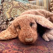 My project for course: Knitting Realistic Stuffed Animals: Make a Puppy from Yarn. DIY, Fiber Arts, Knitting, and Textile Design project by Natasha Yorath - 11.15.2024