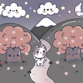 Mi proyecto del curso: Diseño de mundos kawaii: crea ilustraciones alegres. Character Design, Digital Illustration, and Manga project by vonfordesigner - 11.15.2024