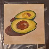 eerste keer olieverf. Pintura a óleo projeto de Oona De Keyzer - 16.11.2024