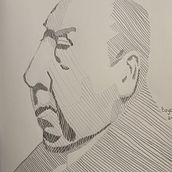 My project for course: Graphite Line Drawing for Portrait Sketchbooking. Un progetto di Disegno, Disegno di ritratti, Sketchbook, Bozzetti e Belle arti di Andrew Boyce - 17.11.2024