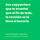 Mi proyecto del curso: Copywriting para copywriters. Projekt z dziedziny  Reklama, Komunikacja, Cop, writing, Stor i telling użytkownika javylopezhuerta - 17.11.2024
