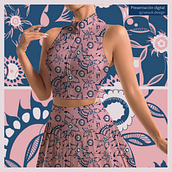 Diseño de estampa floral. Design, Pattern Design, and Digital Design project by Natacha Coria - 01.23.2023