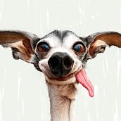 Doggy. Een project van Schilderij,  Schetsen,  Tekening, Digitale illustratie,  Portrettekening, Realistische tekening, Digitale tekening y  Digitaal schilderij van Cordaje - 19.11.2024