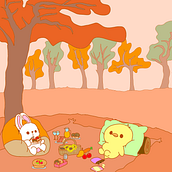 Mi proyecto del curso: Diseño de mundos kawaii: crea ilustraciones alegres. Character Design, Digital Illustration, and Manga project by zenibelcpone - 11.20.2024