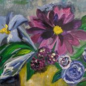My project for course: Expressive Floral Painting with Acrylic Paint. Acr, lic Painting, Botanical Illustration, Fine Arts, and Painting project by faizayounus - 11.21.2024
