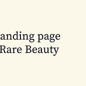 Mi proyecto del curso: Diseño de 404 page para Rare Beauty. Een project van UX / UI y Webdesign van Lourdes Morillo Boj - 21.11.2024