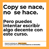 Mi proyecto del curso: Copywriting para copywriters. Un projet de Publicité, Communication, Cop, writing, Stor , et telling de belentordera - 21.11.2024