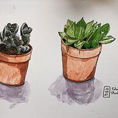 Mon projet du cours : Carnet de croquis botanique : une approche méditative. Sketching, Drawing, Traditional illustration, Botanical Illustration, Watercolor Painting, and Sketchbook project by Émilie Lucas - 11.21.2024