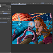 My project for course: Fantasy and Science Fiction Digital Illustration. Un progetto di Illustrazione tradizionale e Illustrazione digitale di April Olson - 18.10.2024