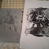 My project for course: Contemporary Printmaking with Linoleum. Arts, Crafts, Fine Arts, Traditional illustration, Printing & Ink Illustration project by Anette Molnár - 11.23.2024