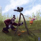 Mi proyecto del curso: Teoría del color: cómo aplicarla a tus imágenes. Un proyecto de Concept Art, Ilustración digital, Pintura digital y Teoría del color de Carlos Daniel Perez - 23.11.2024