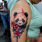 Mi proyecto del curso: Técnicas de color para tatuajes. Un progetto di Disegno digitale, Illustrazione digitale, Disegno, Illustrazione tradizionale e Design di tatuaggi di mluquezfe - 19.11.2024