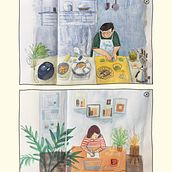 Our Weekend Life. Un proyecto de Bocetado, Creatividad, Dibujo, Ilustración tradicional, Pintura a la acuarela, Pintura gouache y Sketchbook de whitenoon2022 - 25.11.2024