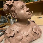 My project for course: Introduction to Clay Figurative Sculpture. Projekt z dziedziny  Sztuki piękne i Rzeźba użytkownika Sarah Hjelmberg - 25.11.2024