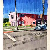 My project for course: Impressionist Painting with Acrylics: Techniques for Urban Scenes. Un projet de Peinture acr, lique, Beaux Arts , et Peinture de David Miller - 26.11.2024