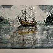 My project for course: Watercolor Techniques for Painting Seascapes. Un projet de Illustration naturaliste, Peinture , et Aquarelle de MIRELE HASSELQVIST - 27.11.2024