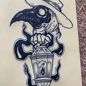 Mi proyecto del curso: Técnicas de tatuaje blackwork con línea fina. Un proyecto de Diseño de tatuajes de laurarcofernandez - 27.11.2024