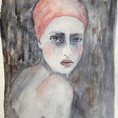 watercolor portrait after following several water colour portrait courses on Domestika. Watercolor Painting project by Gitte Tikoeb Heimburger - 11.28.2024