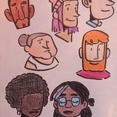 Personagens . Watercolor Painting, Sketchbook, and Character Design project by Helena Darcie Bernardo dos Santos - 11.28.2024