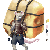 Mouse with trauma . % Leif Wolers tarafından hazırlanan Karakter Tasarımı projesi - 11.29.2024