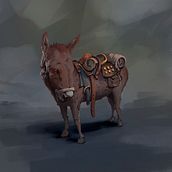Donkey. Character Design, Concept Art, Digital Drawing, Digital Illustration, Digital Painting, and Traditional illustration project by onurkopar_11 - 11.29.2024