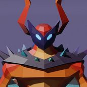 Sir Lobstah, Low poly character. Un progetto di Character design 3D, Videogiochi, 3D, Modellazione 3D e Progettazione di videogiochi di elgnahk - 30.11.2024