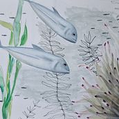 Mi proyecto del curso: Ilustración de universos marinos en acuarela. Un projet de Illustration traditionnelle, Illustration naturaliste, Peinture , et Aquarelle de Francisca Lechuga - 30.11.2024
