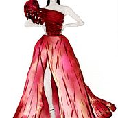 Proyecto de Ilustración de moda con acuarela: Silueta, color y fluidez.. Un progetto di Illustrazione di moda, Illustrazione tradizionale e Pittura ad acquerello di Tamara - 01.12.2024