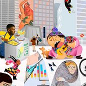 Sol Soares - São Paulo, Brasil | Ilustração de personagens expressivos. Character Design, Digital Illustration, Drawing, and Traditional illustration project by Sol Soares - 12.01.2024