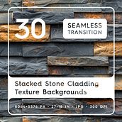 Stacked Stone Cladding Texture Backgrounds. Un projet de Design graphique, Artisanat, Beaux Arts, Photographie, Design , Design d'intérieur, Modélisation 3D, Conception numérique , et 3D de Alexander Nedviga - 03.12.2024
