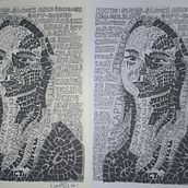 Typographic portrait. Een project van Traditionele illustratie, Digitale illustratie, T y pografie van gareth_wood_gw - 03.12.2024