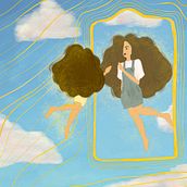 Eu do futuro . Fine Arts, Painting, Traditional illustration, Drawing, Watercolor Painting, Pencil Drawing, Children's Illustration, and Narrative project by Aline Oliveira - 12.04.2024