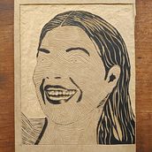 Primeira xilogravura após o curso. Arts, Crafts, Engraving, Fine Arts, Traditional illustration, Portrait Drawing, Printing & Ink Illustration project by jota_eme_ce - 12.04.2024