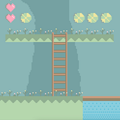 Cute Pixel Art Scene. 2D Animation, 3D Animation, Game Development, Game Design, Pixel Art, and Video Games project by Stefany carballo - 12.05.2024