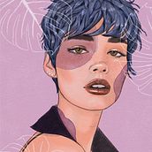 Illustrated Portraits using digital tools. Un projet de Illustration traditionnelle, Illustration vectorielle, Dessin de portrait, Illustration numérique , et Aquarelle de Melon Saunders - 06.12.2024
