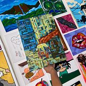 Primer Proyecto de Impresionismo . Un projet de Peinture acr , et lique de Nelyireh Mejias - 06.12.2024