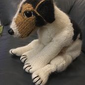 Foxterriër . DIY, Fiber Arts, Knitting, and Textile Design project by annemiekzwegers - 12.06.2024