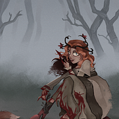 Folk Horror Cult Leader: Character Design. Character Design, Digital Drawing, Digital Illustration, and Traditional illustration project by Ryv Villano - 12.07.2024