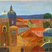 Reference from one of Hashim’s cityscapes. Acr, lic Painting, Fine Arts, and Painting project by chengtaifatt - 12.08.2024