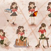 Mein Abschlussprojekt für den Kurs: Illustration von Bilderbuchfiguren mit Procreate. Een project van Kinderillustratie, Digitale illustratie, Traditionele illustratie, Ontwerp van personages y Verhaallijn van Sabine Dohmen - 08.12.2024